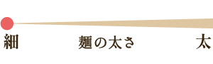 特級品 麺の太さ