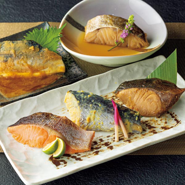 丸市食品 レンジで簡単 国産鮮魚の煮魚・焼魚詰合せ【夏の贈りもの・お中元】[KN-50]　商品画像1