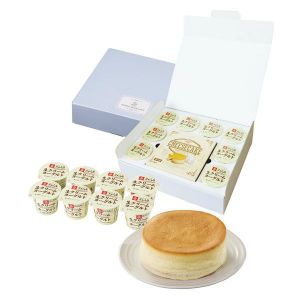 鳥取大山乳業大山牧場便り大山高原生クリームヨーグルト:75g×8個 大山チーズケーキ ーラムレーズン入りー:1個【夏の贈りもの・お中元】【NN】